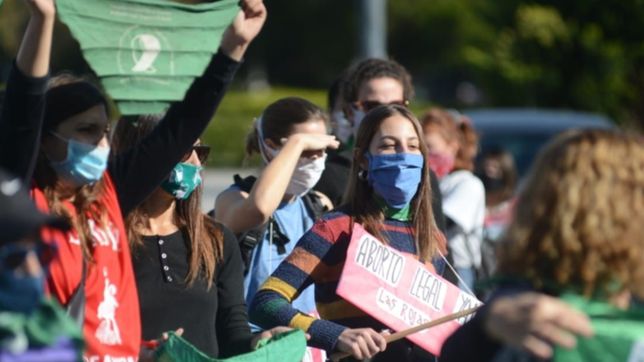 la marea verde regreso a la plata con un panuelazo en el centro de la plata