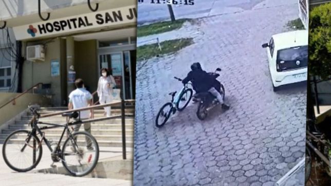 video: insolito robo de la bici de una medica del san juan de dios a plena luz del dia
