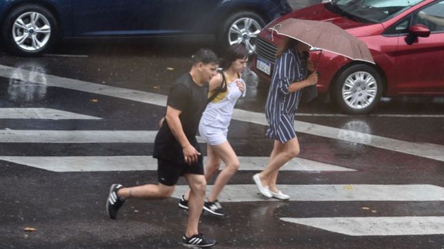 el miercoles arranco con calor y termina con lluvias y tormentas en la plata
