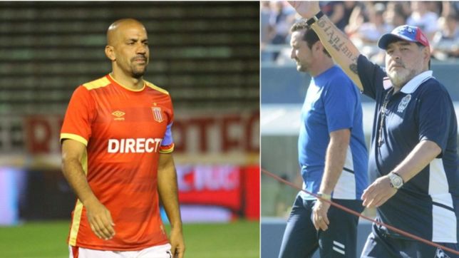 corte y sonrisa: el polemico mensaje en las redes del pincha, ¿para maradona?