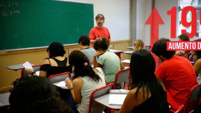 ¿cuanto cobraran los docentes con el aumento decretado por la gobernadora maria eugenia vidal?