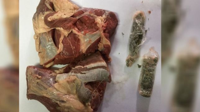 llevo bola de lomo ?condimentada? con marihuana a una carcel de la plata para un detenido