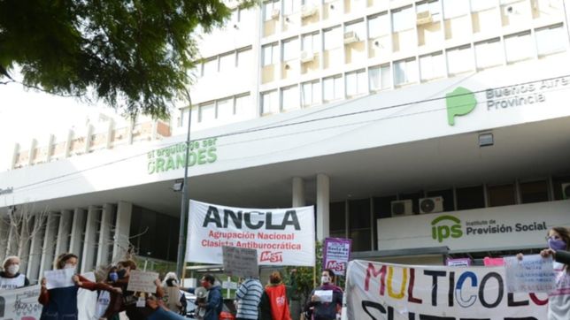 docentes marcharon al ips para rechazar la armonizacion con la anses