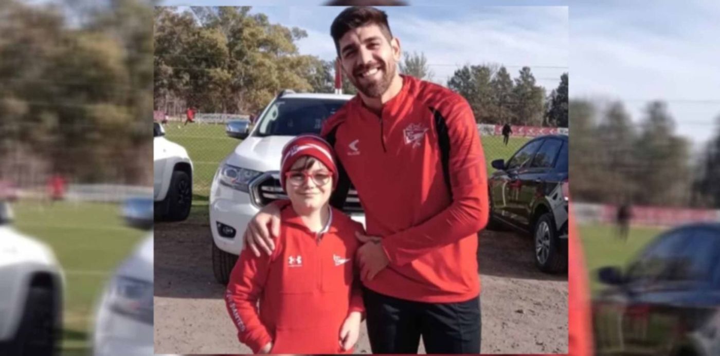 Loco Díaz con un nene