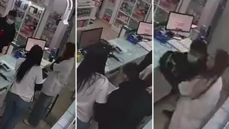 Delincuentes entraron a robar a una farmacia de La Plata y agredieron a dos empleadas