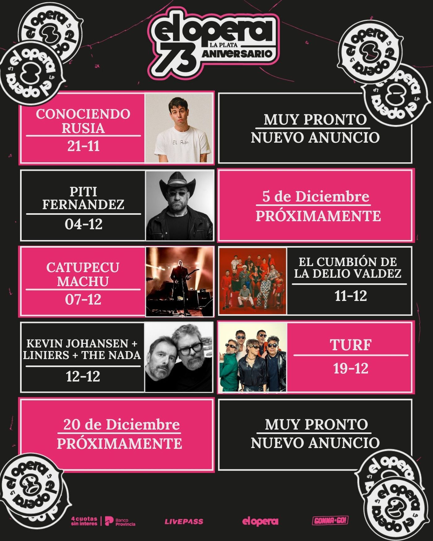 El Teatro &Oacute;pera festeja un nuevo aniversario con la presentaci&oacute;n de grandes artistas