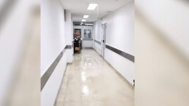 video: se inundo el sector de quirofanos del hospital de ninos en la plata