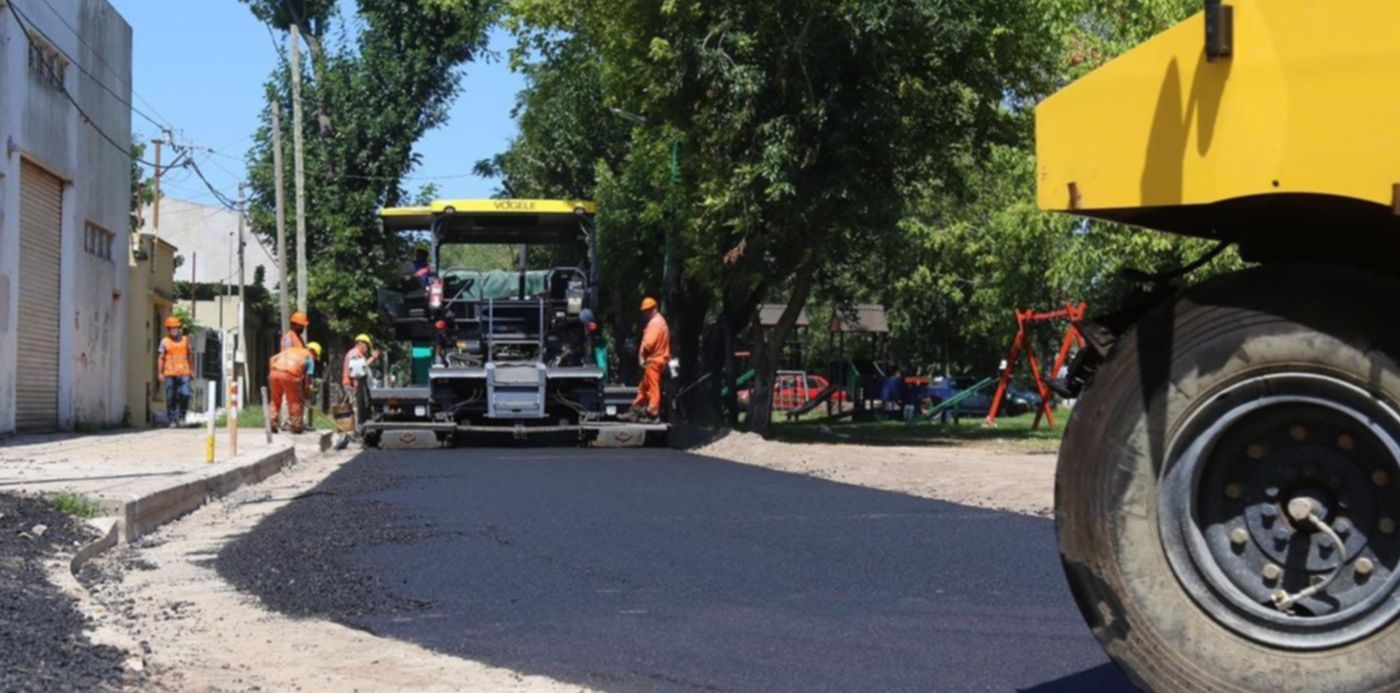 Obras de pavimentación La Plata 121 entre 62 y 64