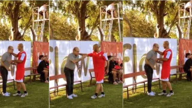 video: el emotivo reencuentro de alejandro sabella y javier mascherano en el country de city bell