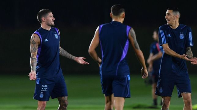 di maria y de paul siguen siendo las grandes dudas de scaloni para ir contra paises bajos