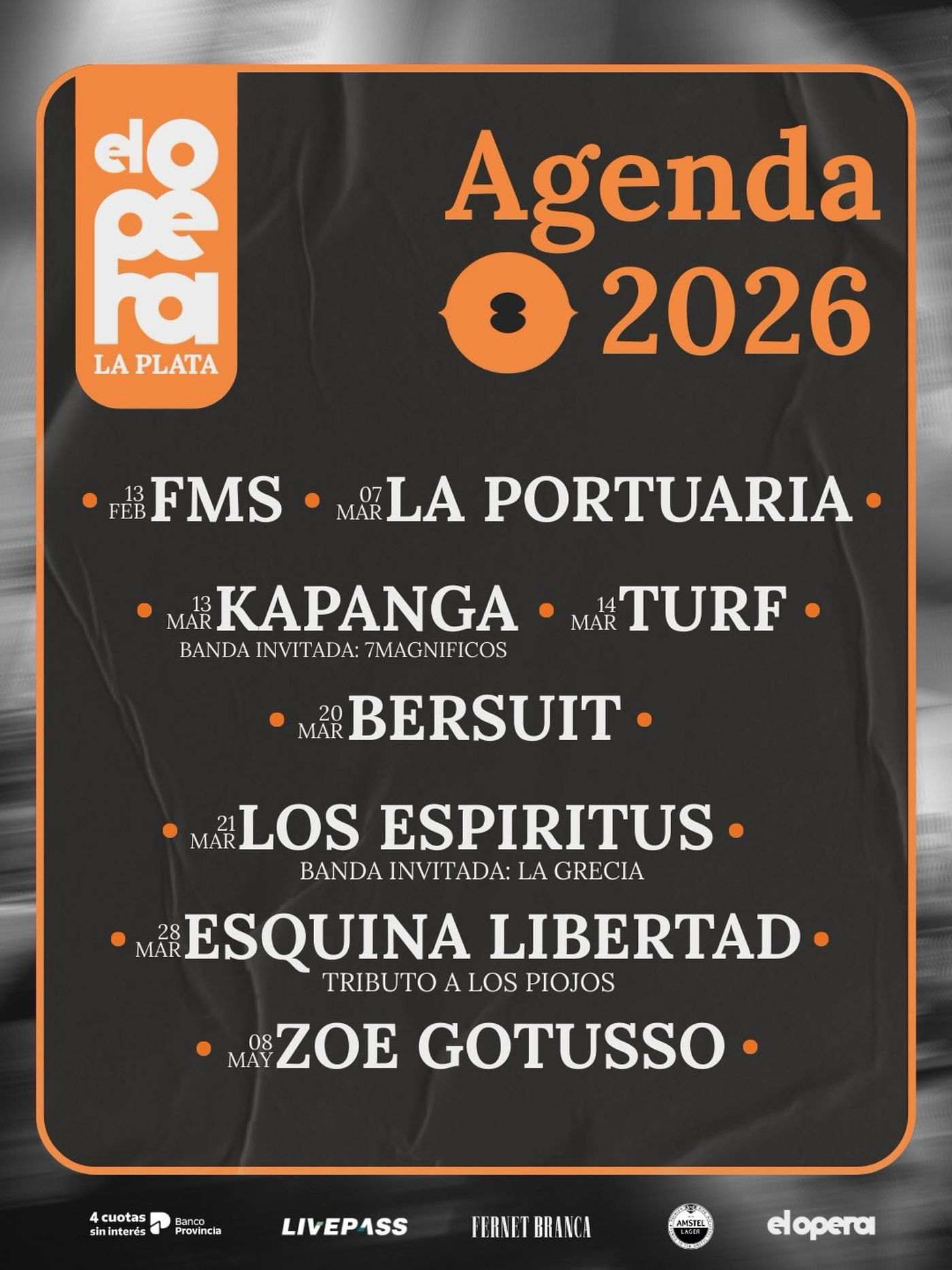 El Teatro Ópera anuncia una cartelera con grandes artistas para este 2026