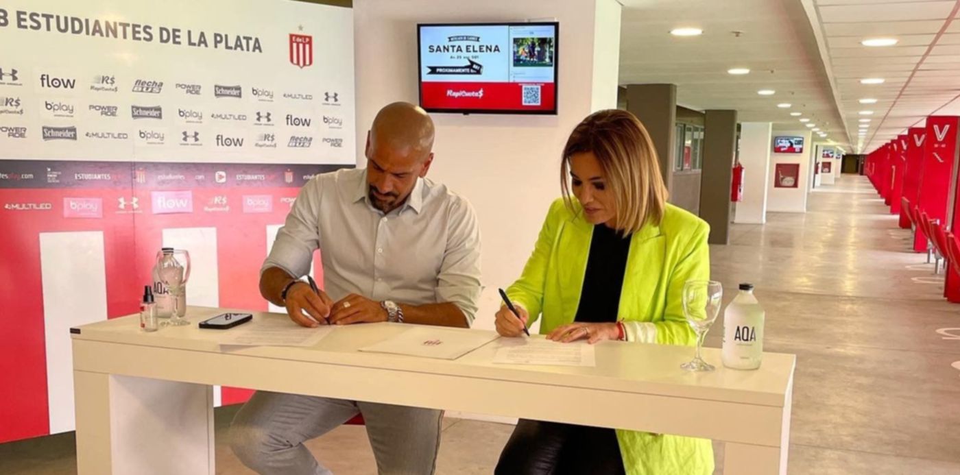 florencia tizio y Juan Sebastián Verón Fundación Unir Conciencia Estudiantes de La Plata