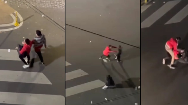 corridas, cuchillos y golpes a la salida de uno tras el partido de estudiantes