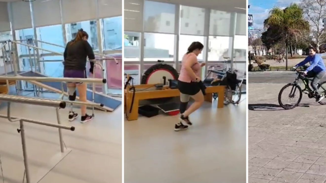 videos: la recuperacion de lucila collado a ocho meses del alud en el que perdio la pierna