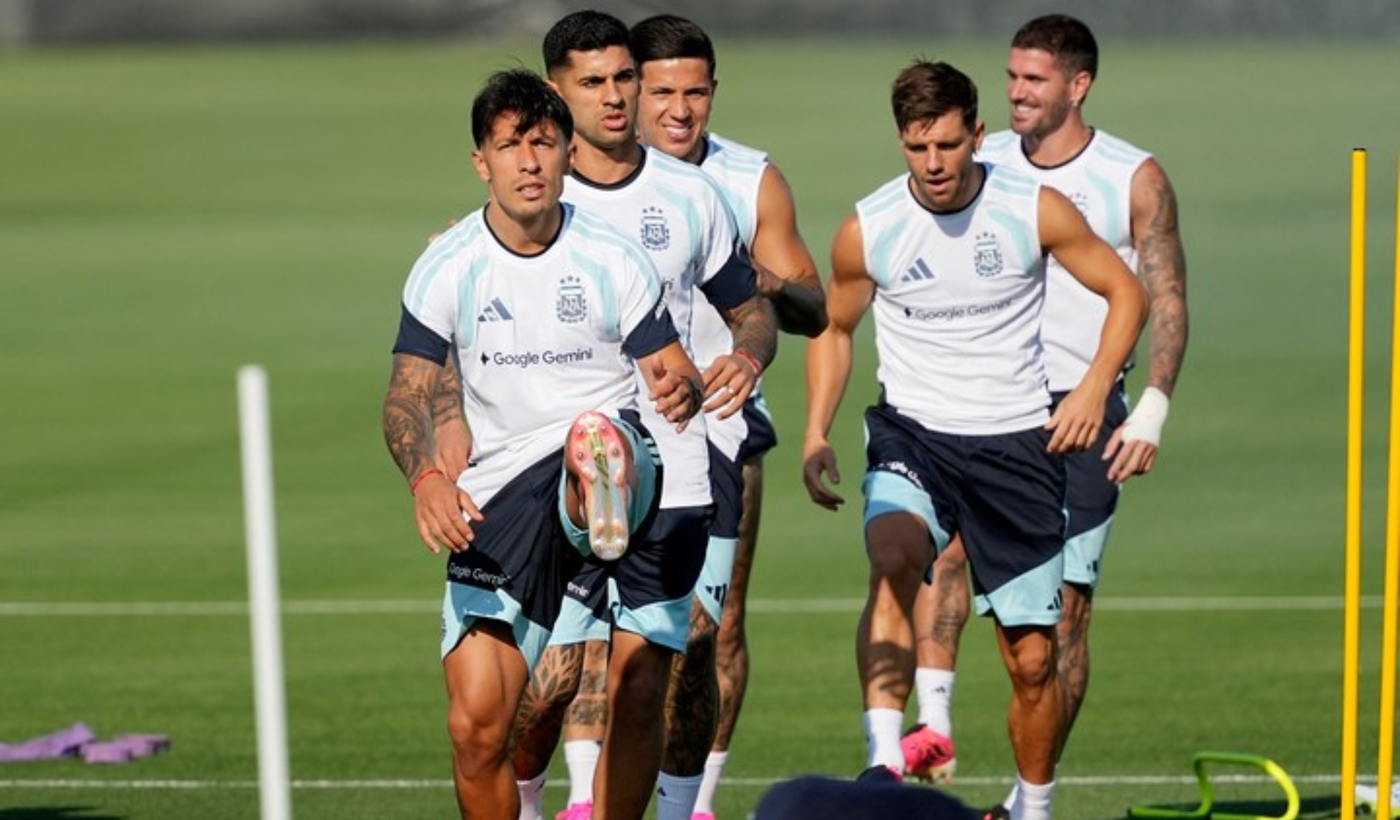 La Selección argentina se prepara para el primer amistoso.