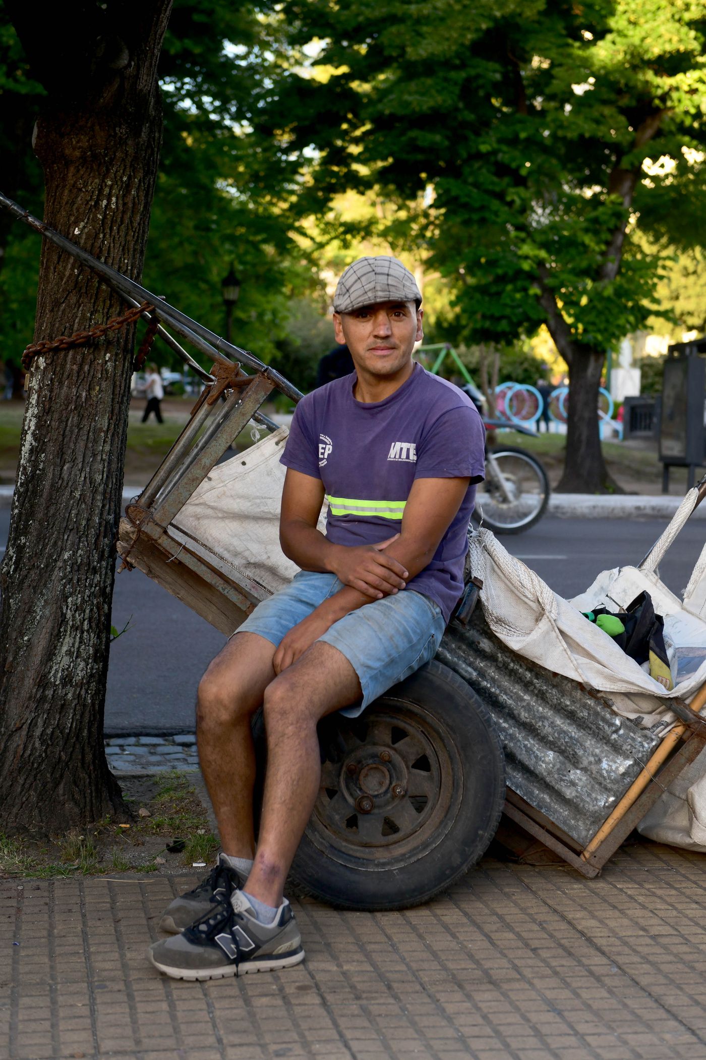 Pedro Romero es de Barrio Hipódromo, tiene 36 años y trabaja en la Cooperativa de Recicladores Unidos desde 2021.