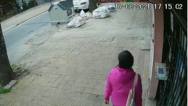 video: motochorro forcejeo con una vecina de la plata y le robo a plena luz del dia