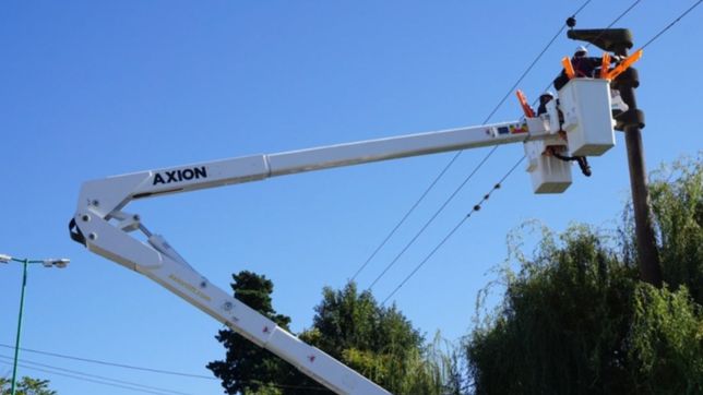 edelap restituyo el 80% del servicio tras los cortes de luz por el fuerte viento