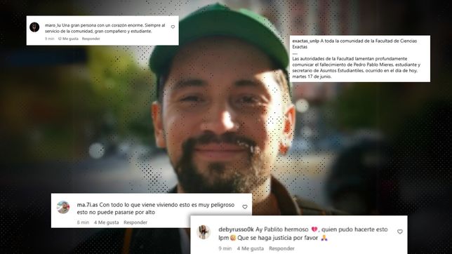 los emotivos mensajes de despedida para pedro pablo mieres, el funcionario de exactas de la unlp asesinado