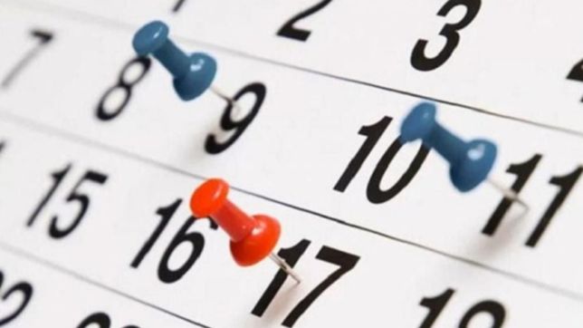 ¿cuales son los feriados y dias no laborables del mes de julio?