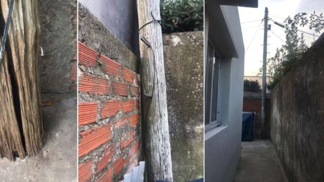 el calvario de una vecina por un poste de telefonica podrido en el patio de su casa