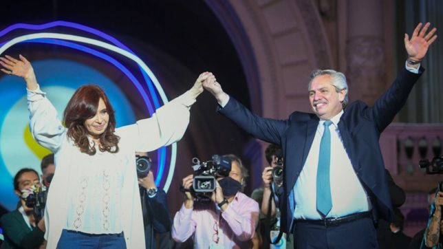 cristina y alberto en un dialogo publico sobre las negociaciones con el fmi
