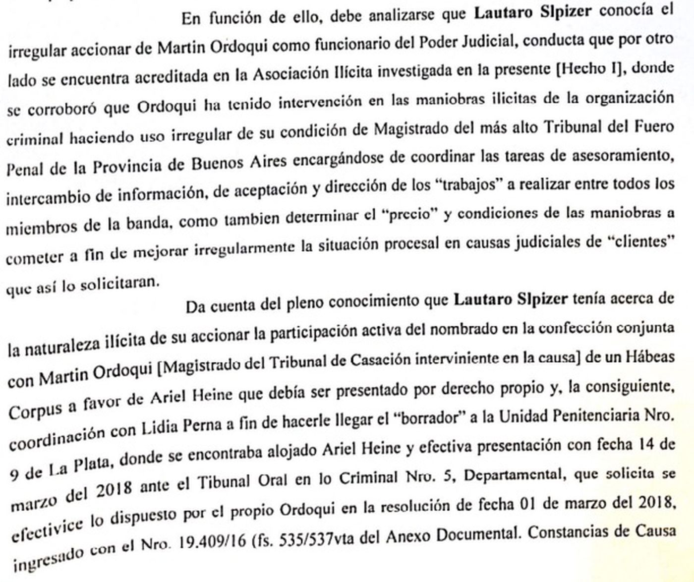 Para la justicia el abogado 