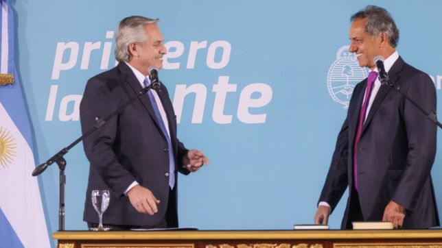 alberto fernandez le tomo juramento a scioli y lanzo otro llamado a la unidad del fdt