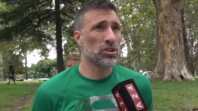 mariano pavone huyo del incendio en su edificio: sali con lo puesto