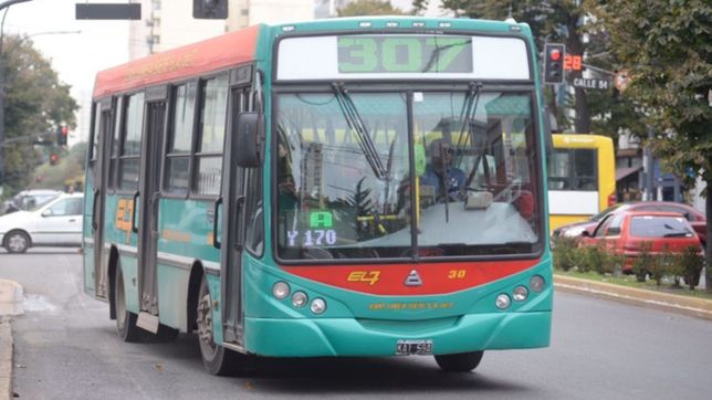 susto en los hornos: atacaron a piedrazos un micro de la linea 307 y destrozaron las ventanas