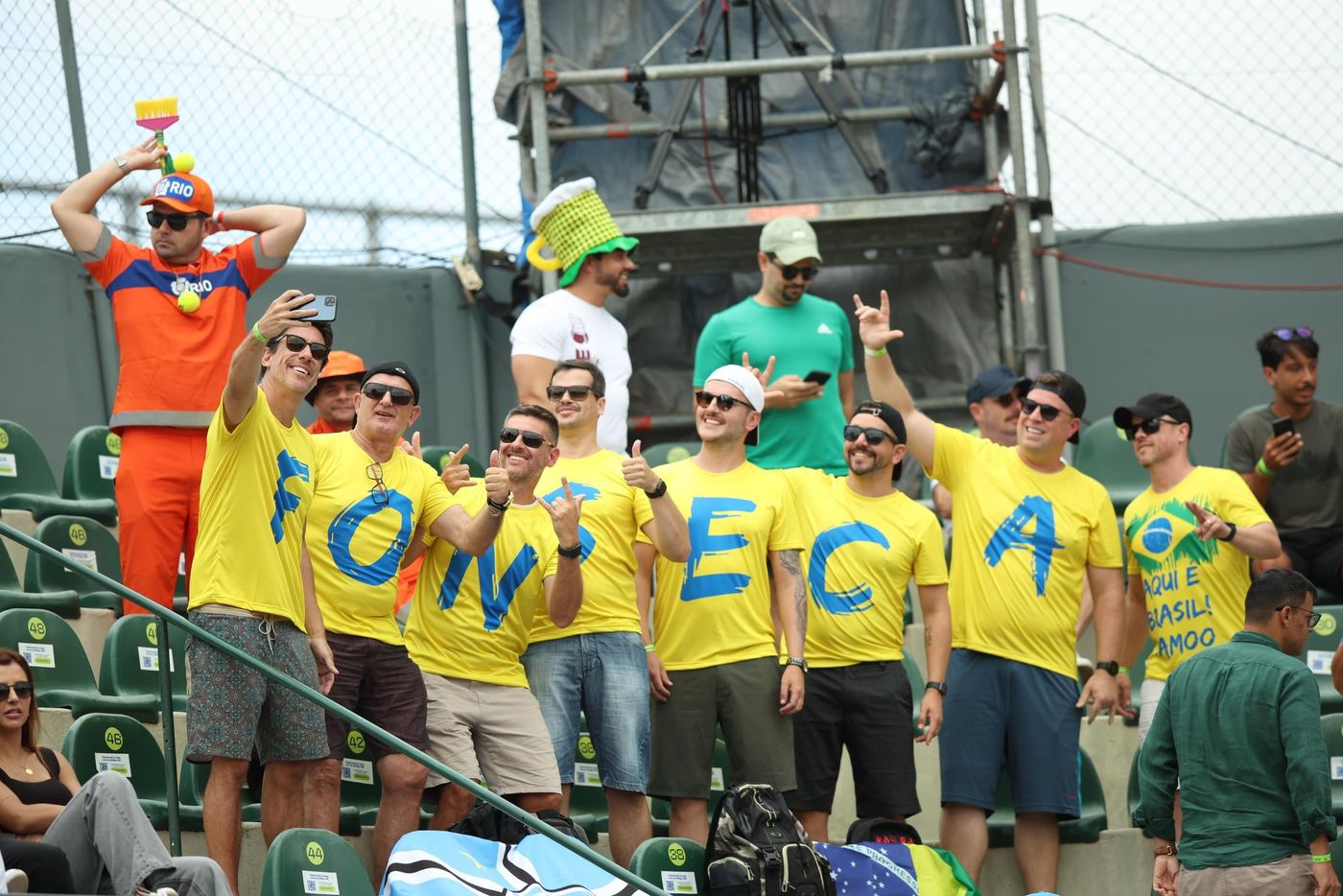 La hinchada de Joao Fonseca
