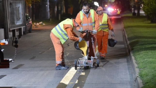 arrancaron las obras para instalar una bicisenda de diagonal 74