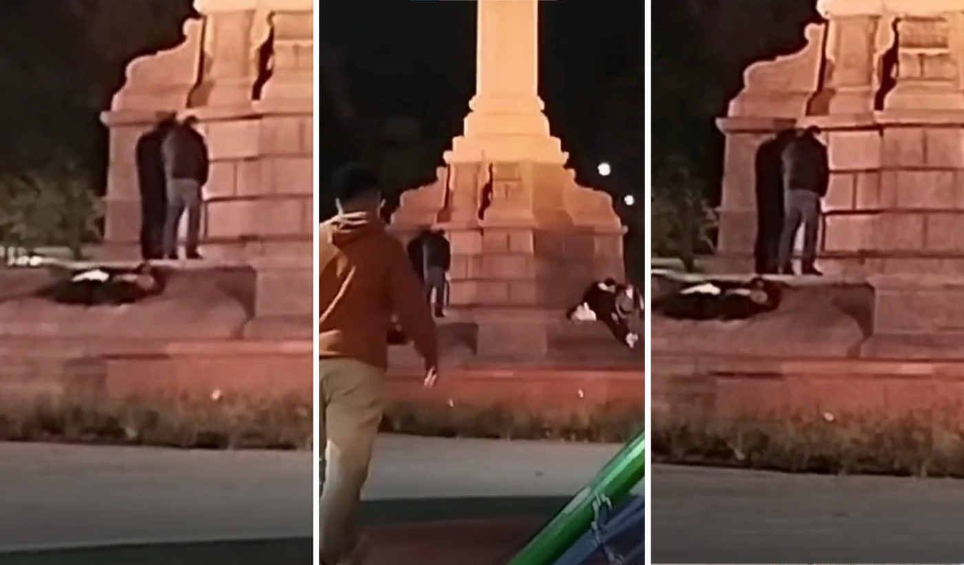 Hombre hace pis en monumento Plaza Italia portada.png