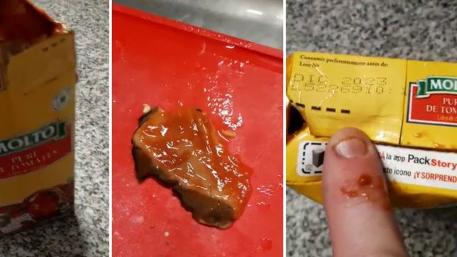 video: un platense abrio una de salsa de tomates molto y se llevo una asquerosa sorpresa