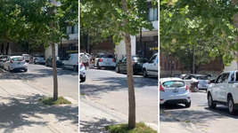 se resistio a que le roben el auto, le apuntaron con un arma y la arrastraron por la calle se resistio a que le roben el auto, le apuntaron con un arma y la arrastraron por la calle