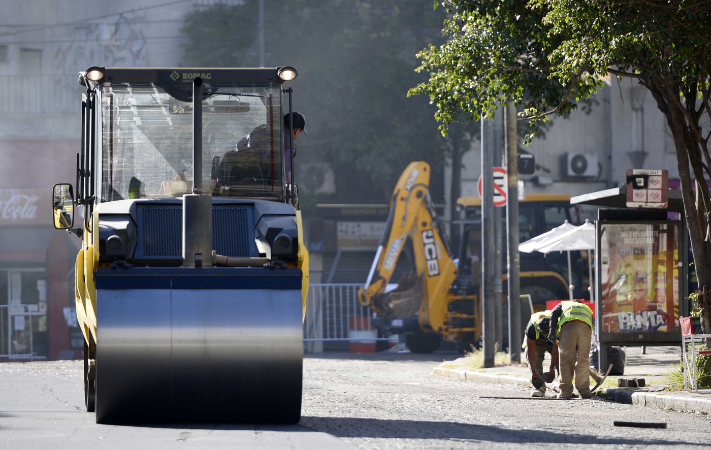 Los trabajos en Plaza Italia se intensificaron en las últimas semanas.