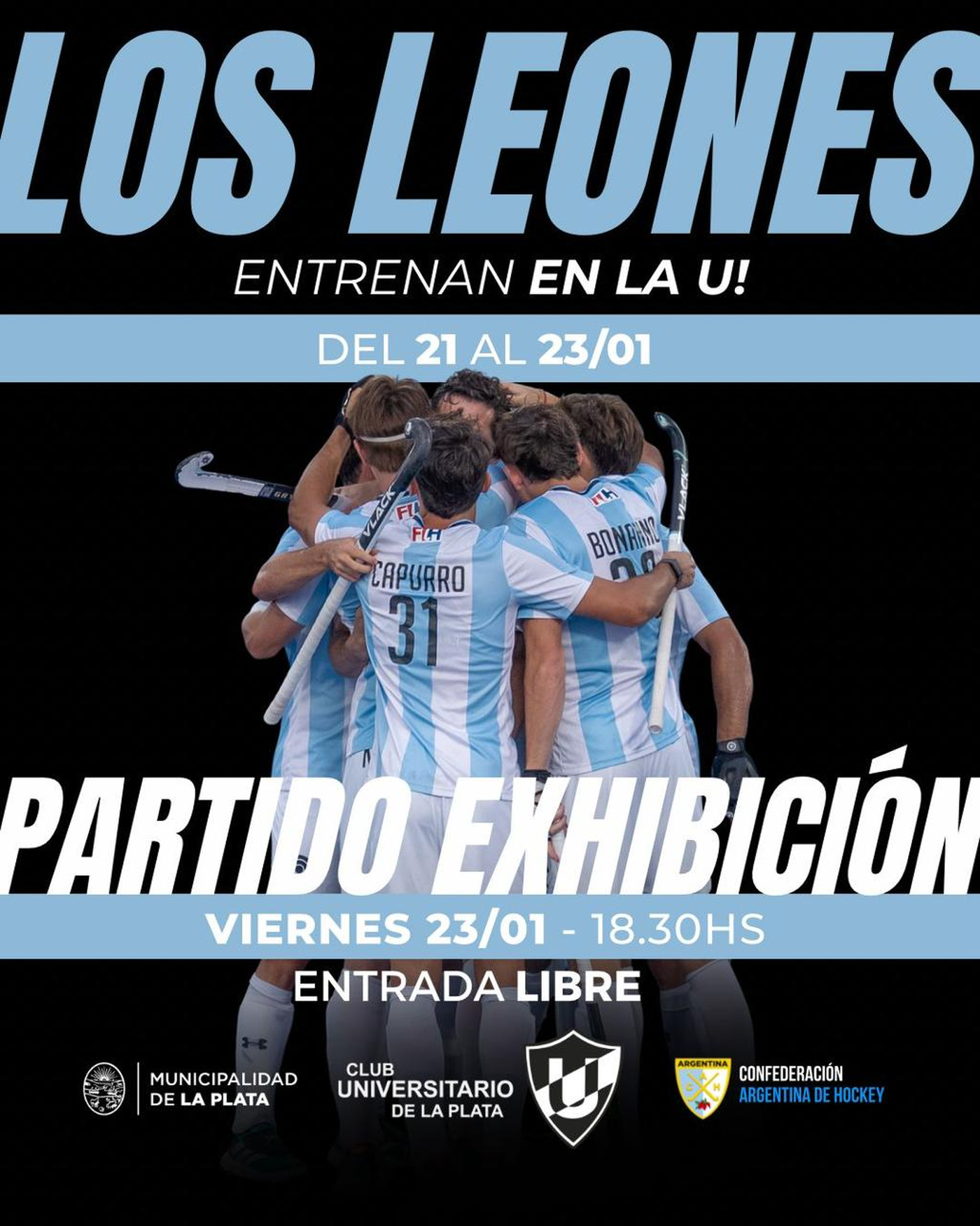 Los Leones tendrán una exhibición gratuita en el Club Universitario.