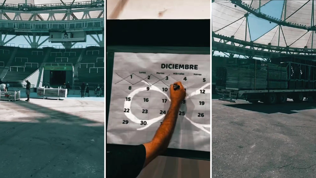 los piojos tachan los dias para el primer show en la plata y montan el escenario en el estadio unico