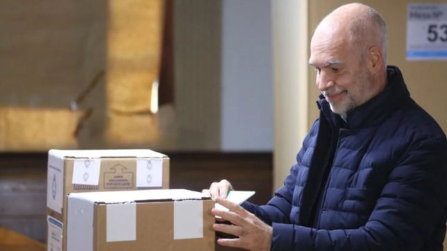 que los argentinos voten en paz: horacio larreta tras votar en la facultad de derecho
