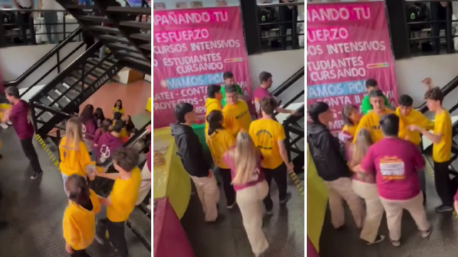 corridas, empujones y golpes en la unlp en el cierre de las elecciones universitarias