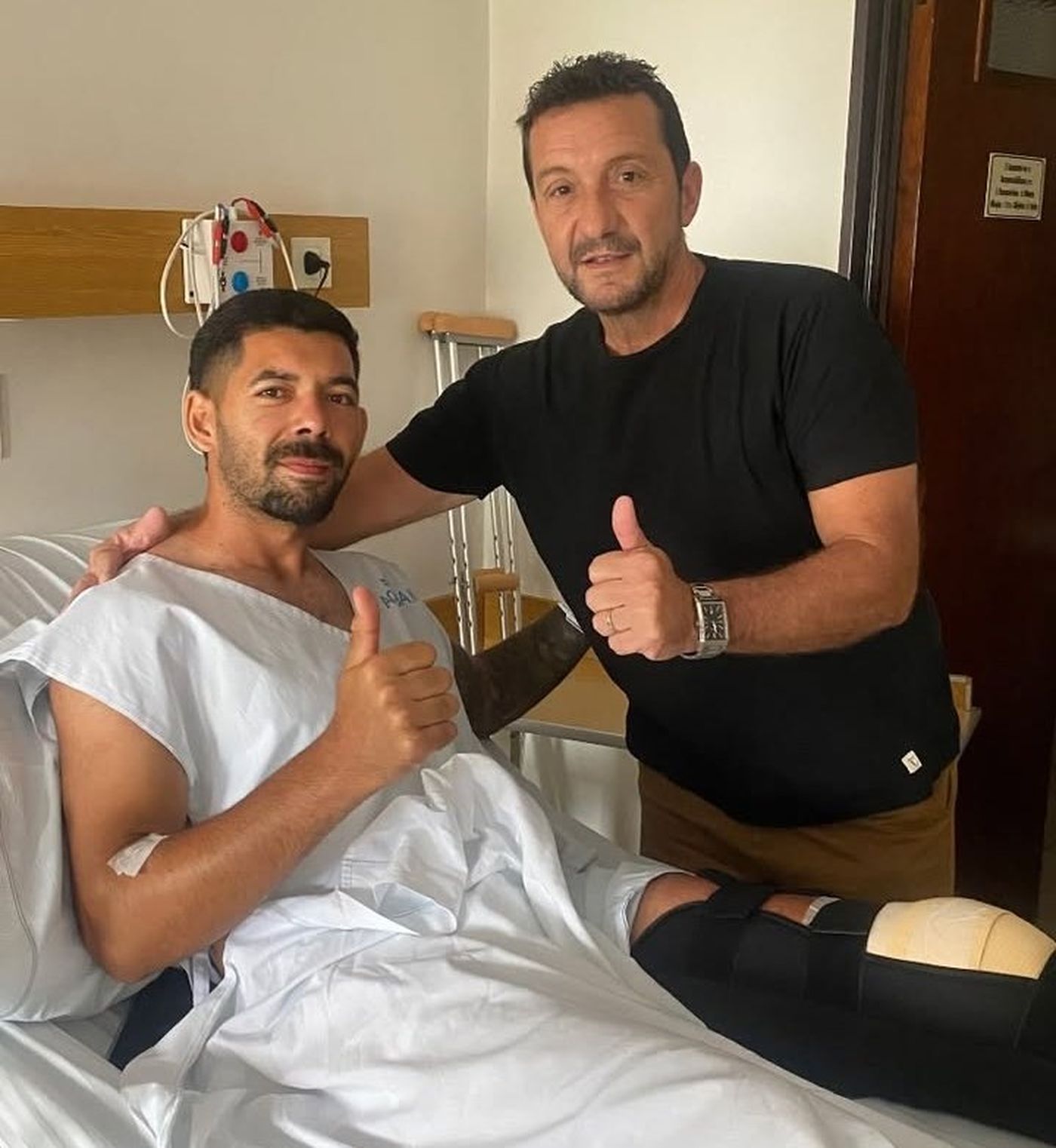 Enzo Mart&iacute;nez, recientemente operado en Gimnasia.