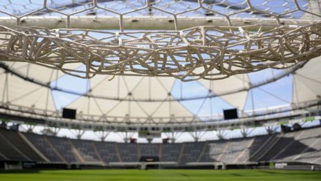 El presidente de la Conmebol mostró el avance de las obras en el Estadio Único El presidente de la Conmebol mostró el avance de las obras en el Estadio Único