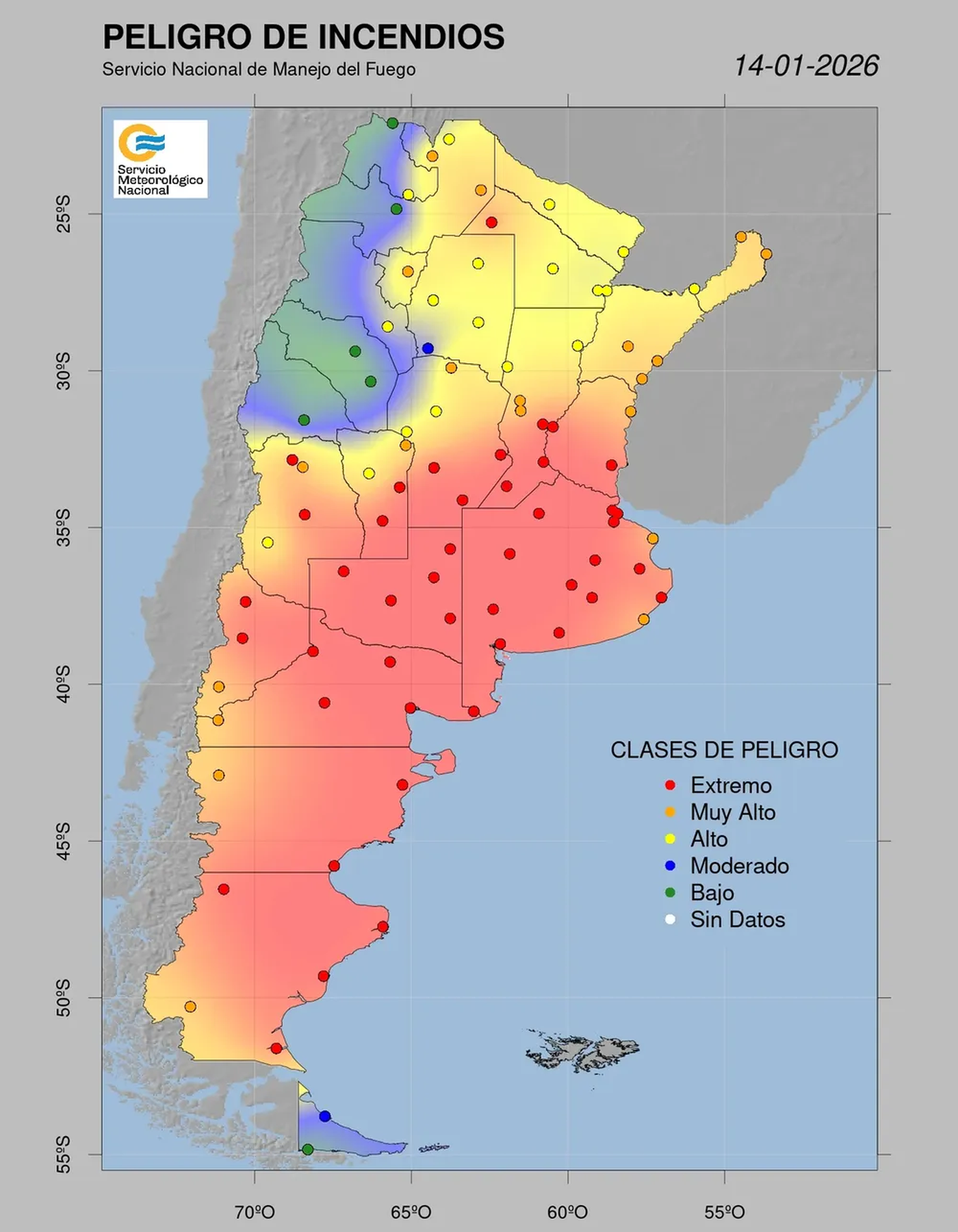 La Plata y la provincia est&aacute;n en alerta ante posibles incendios forestales