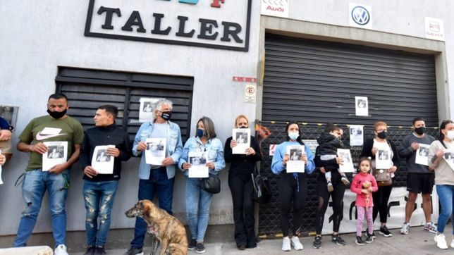 emotiva manifestacion para pedir justicia por el mecanico asesinado en la plata