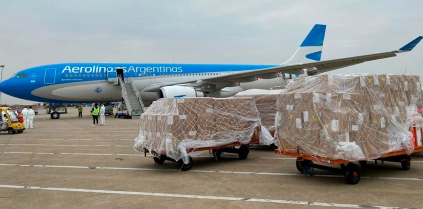 Vuelo Vacuna Aerolíneas Argentinas