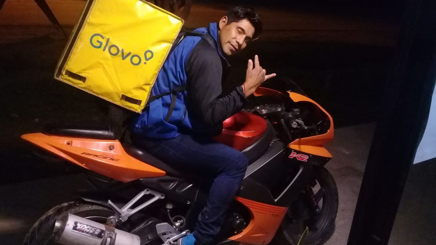 Aroni Cortez fue delivery para la aplicación Glovo, aunque se desconoce si realizaba esa tarea actualmente.