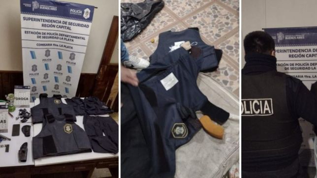 video: quemo una casa en tolosa para usurparla y lo detuvieron con chalecos policiales