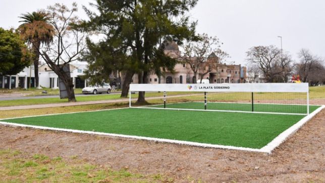 cancha de futbol-tenis, juegos y aerobicos: asi luce la renovada avenida circunvalacion