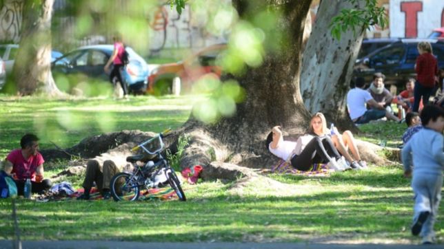 sabado de sol y una temperatura agradable en la plata