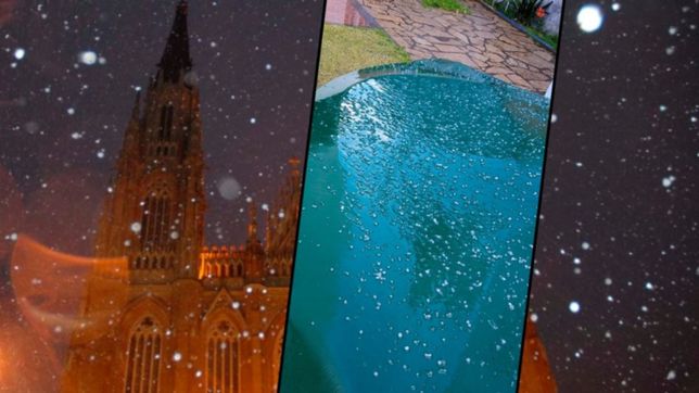 ¿cayo agua nieve en la plata?